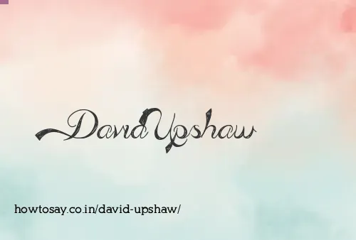 David Upshaw