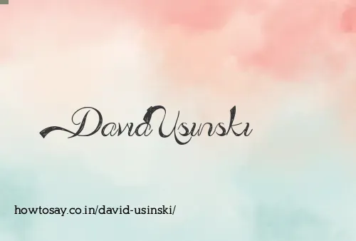 David Usinski