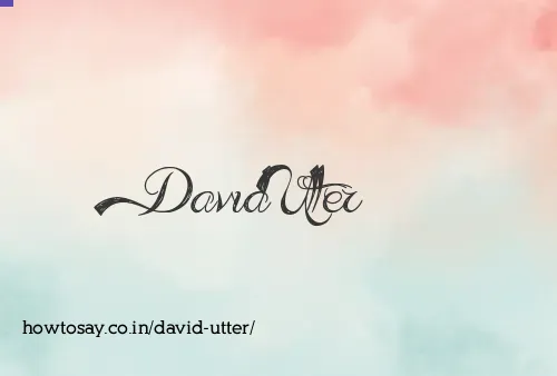 David Utter