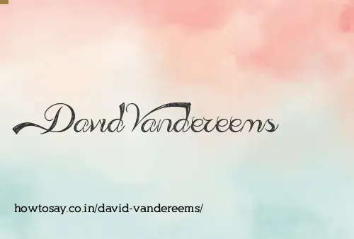 David Vandereems