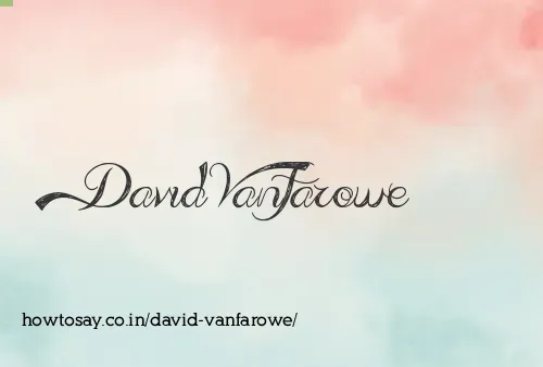 David Vanfarowe
