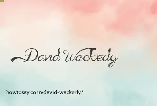 David Wackerly