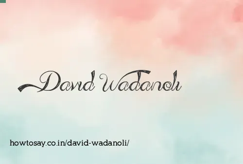 David Wadanoli