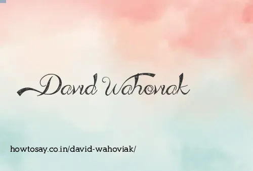 David Wahoviak