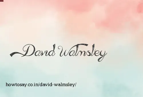 David Walmsley