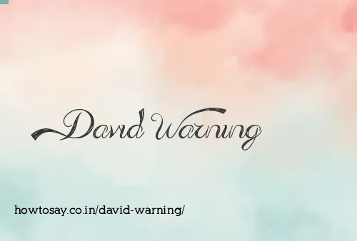 David Warning