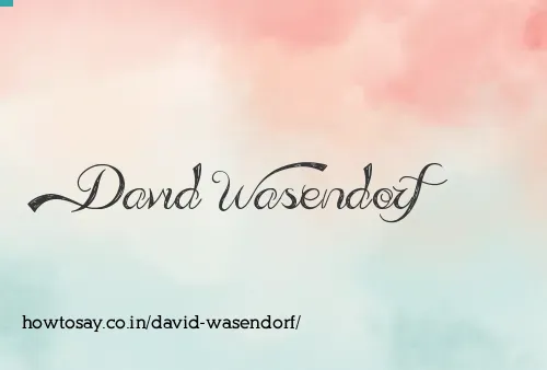 David Wasendorf