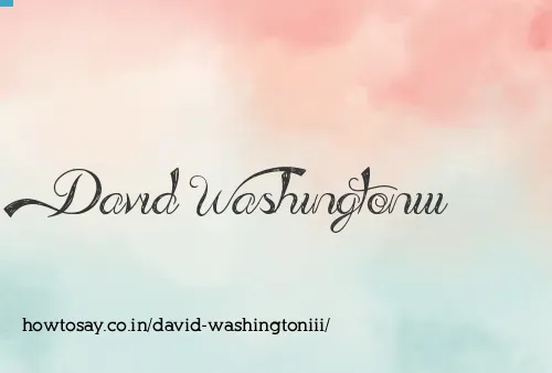 David Washingtoniii