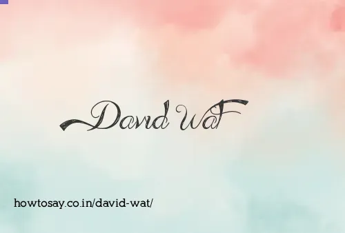 David Wat