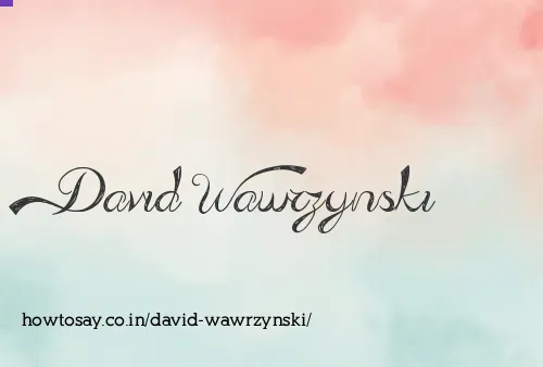 David Wawrzynski