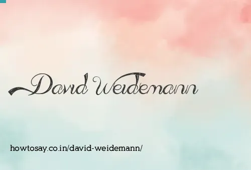 David Weidemann