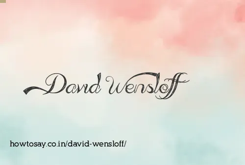 David Wensloff