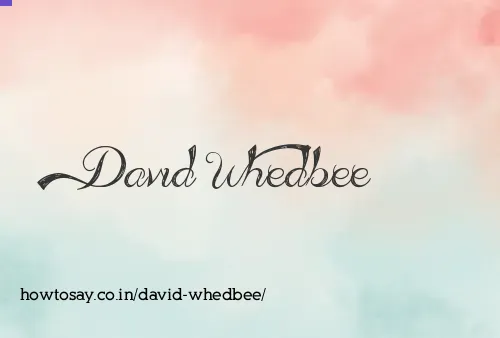 David Whedbee