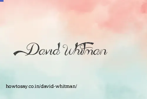 David Whitman