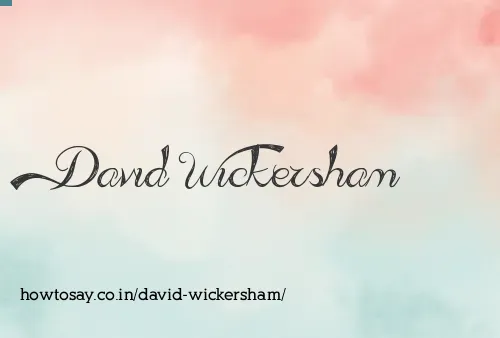 David Wickersham