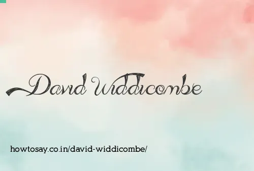 David Widdicombe