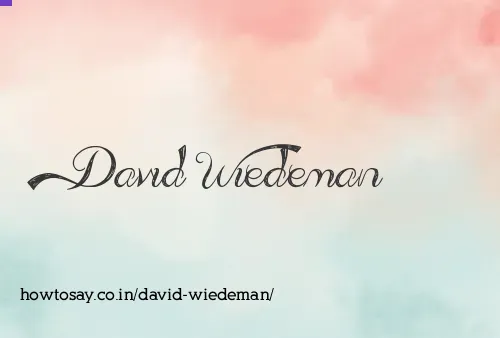 David Wiedeman