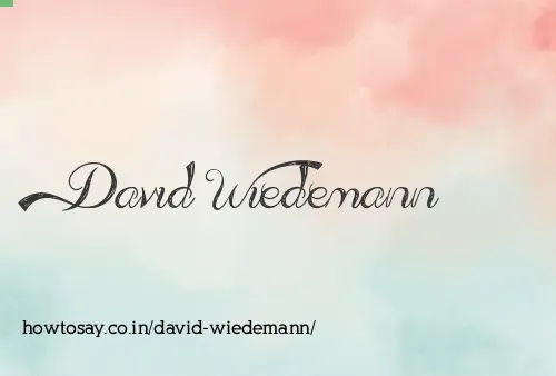 David Wiedemann