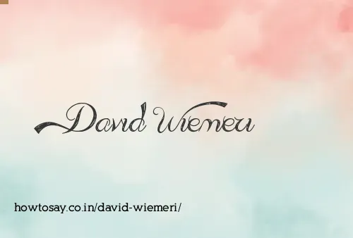 David Wiemeri