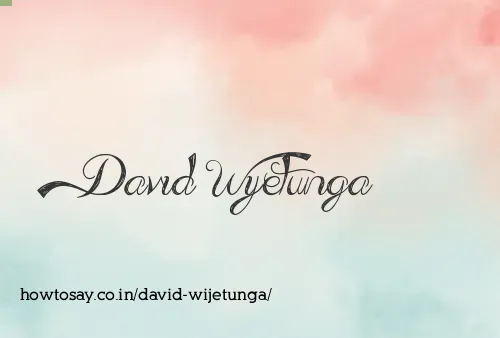 David Wijetunga