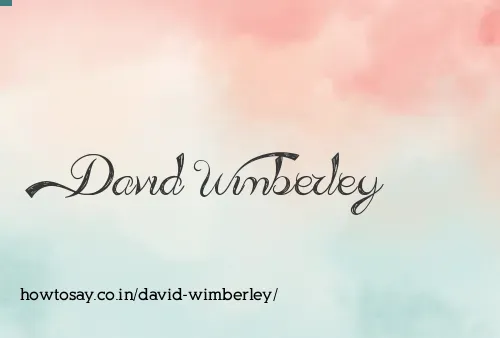 David Wimberley