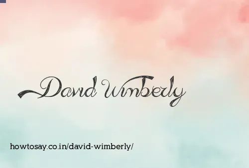 David Wimberly