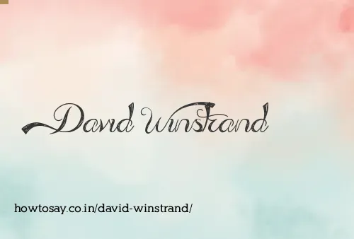 David Winstrand