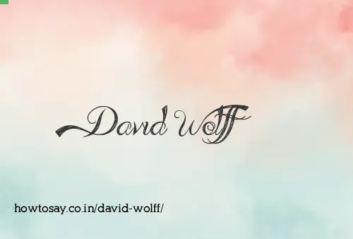 David Wolff