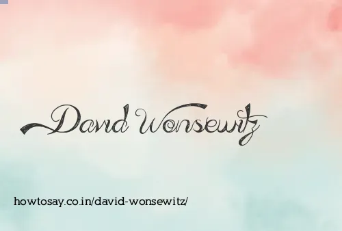 David Wonsewitz