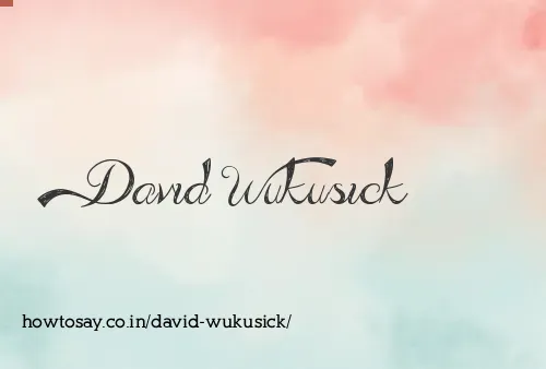 David Wukusick