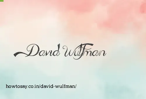 David Wulfman