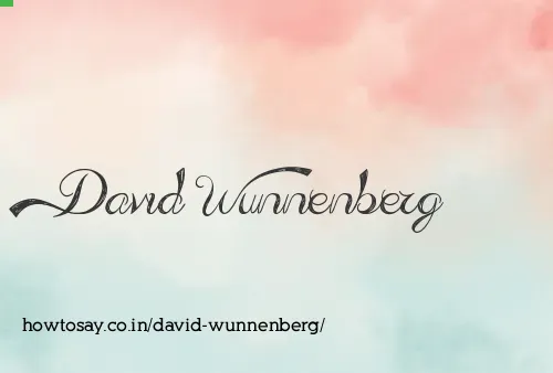 David Wunnenberg