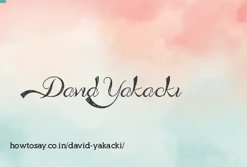 David Yakacki