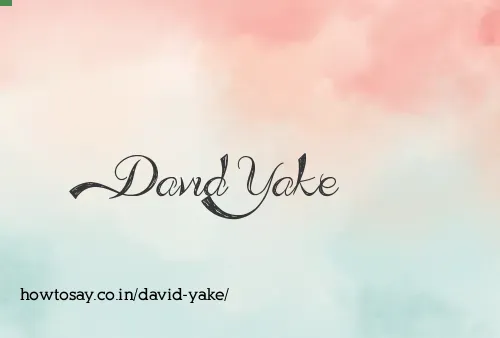 David Yake