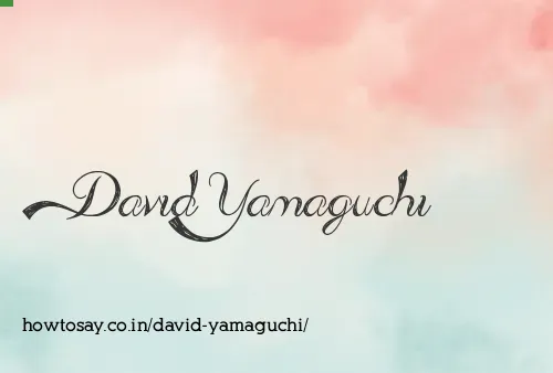 David Yamaguchi