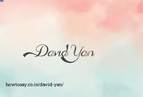 David Yan