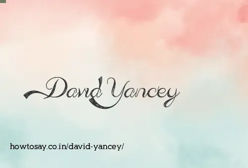 David Yancey