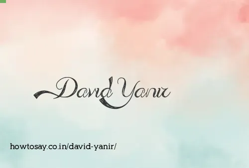 David Yanir