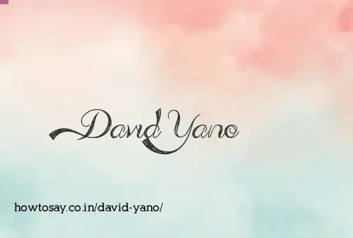 David Yano
