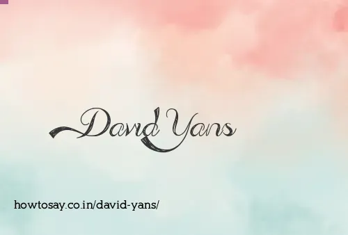David Yans