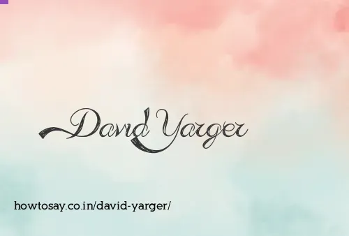 David Yarger