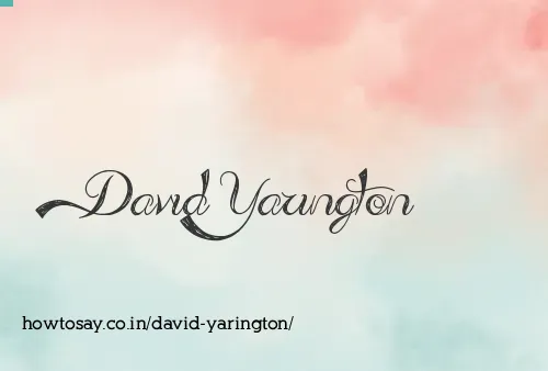 David Yarington