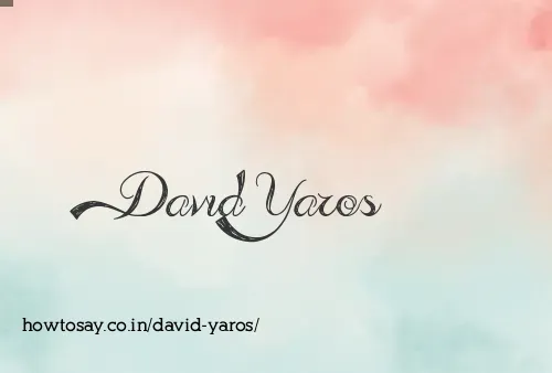 David Yaros