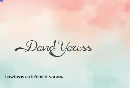David Yaruss