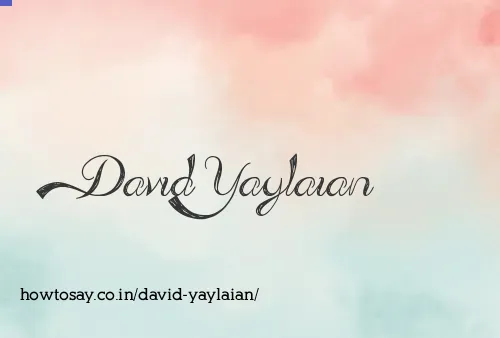 David Yaylaian