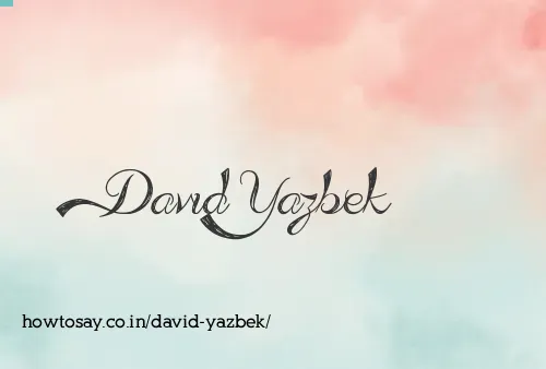 David Yazbek