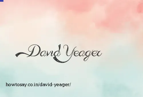 David Yeager