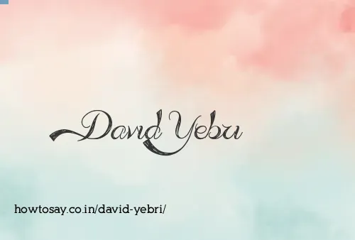 David Yebri