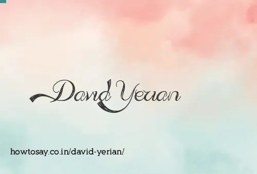 David Yerian