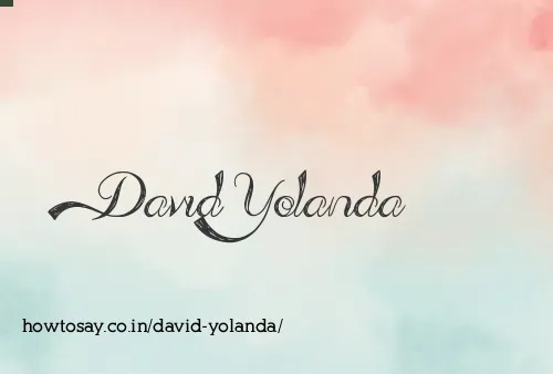 David Yolanda